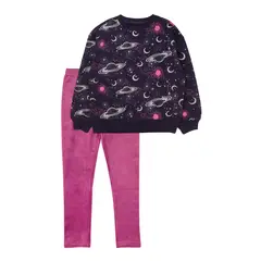 FICCUS - Conjunto Niña Attitude 2620317 Azul Oscuro