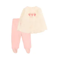 FICCUS - Conjunto Niña Heart 2620124 Crudo