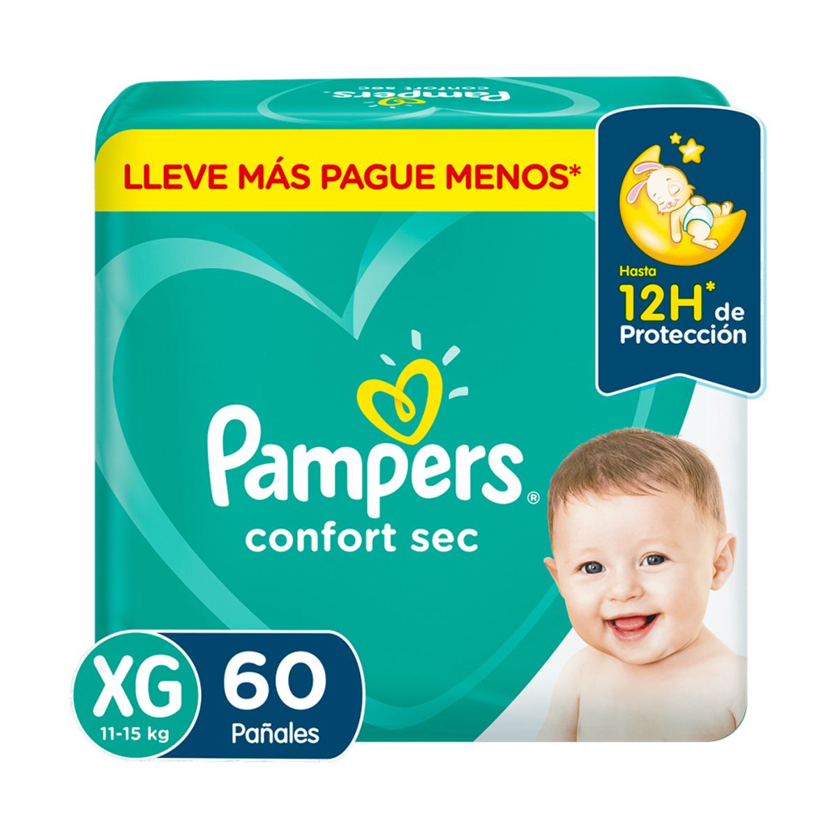 PAMPERS - Pampers Pañal Confort Sec XG x 60 Ud