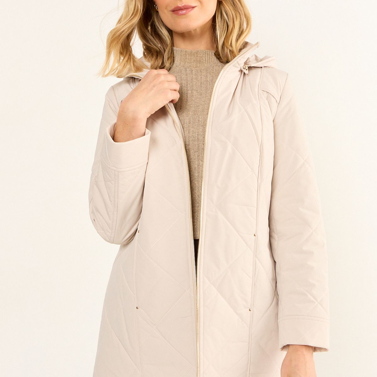 MA GRIFFE - Parka Lisa Mujer Beige Magriffe