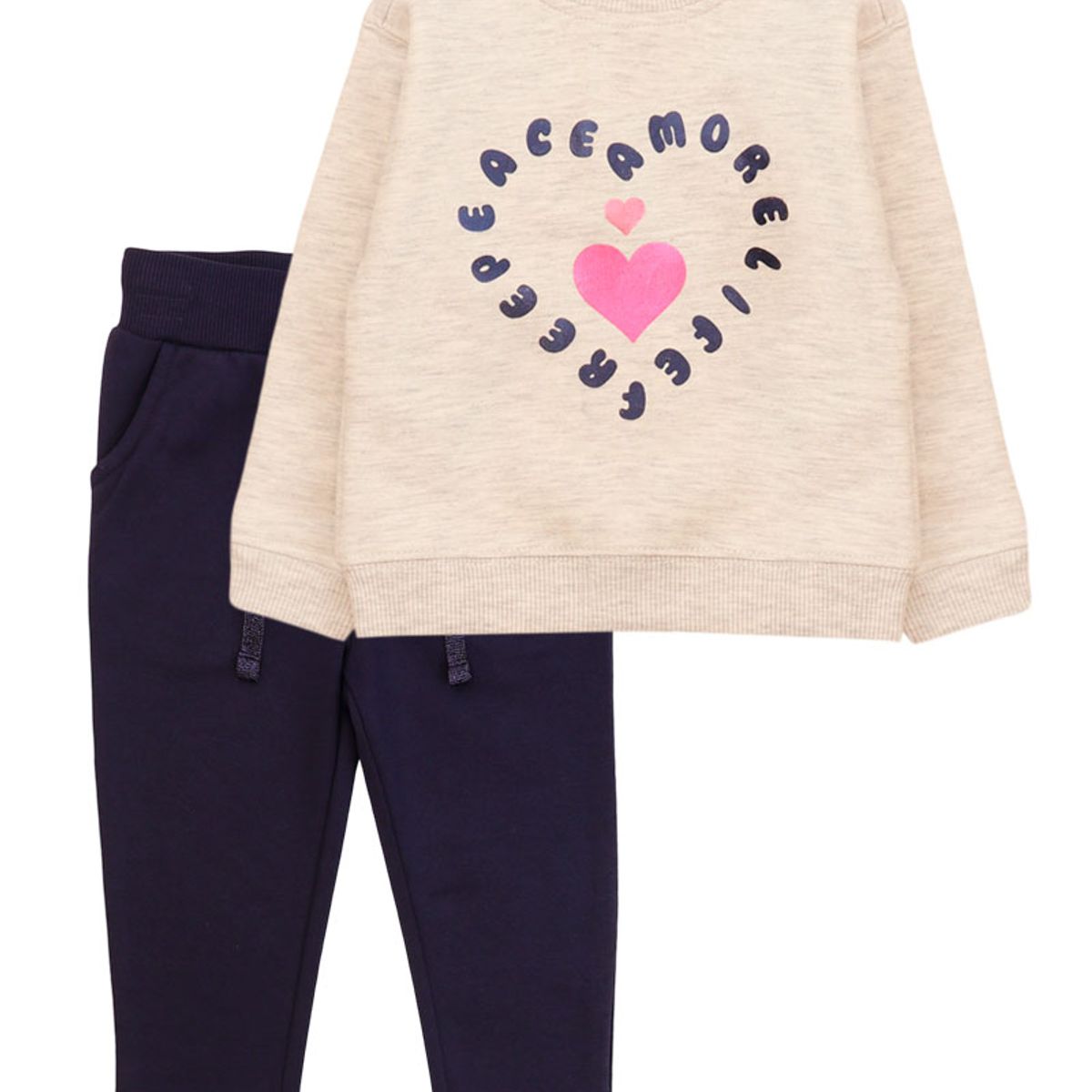 FICCUS - Buzo Niña Squad 2620208 Gris Melange Ficcus