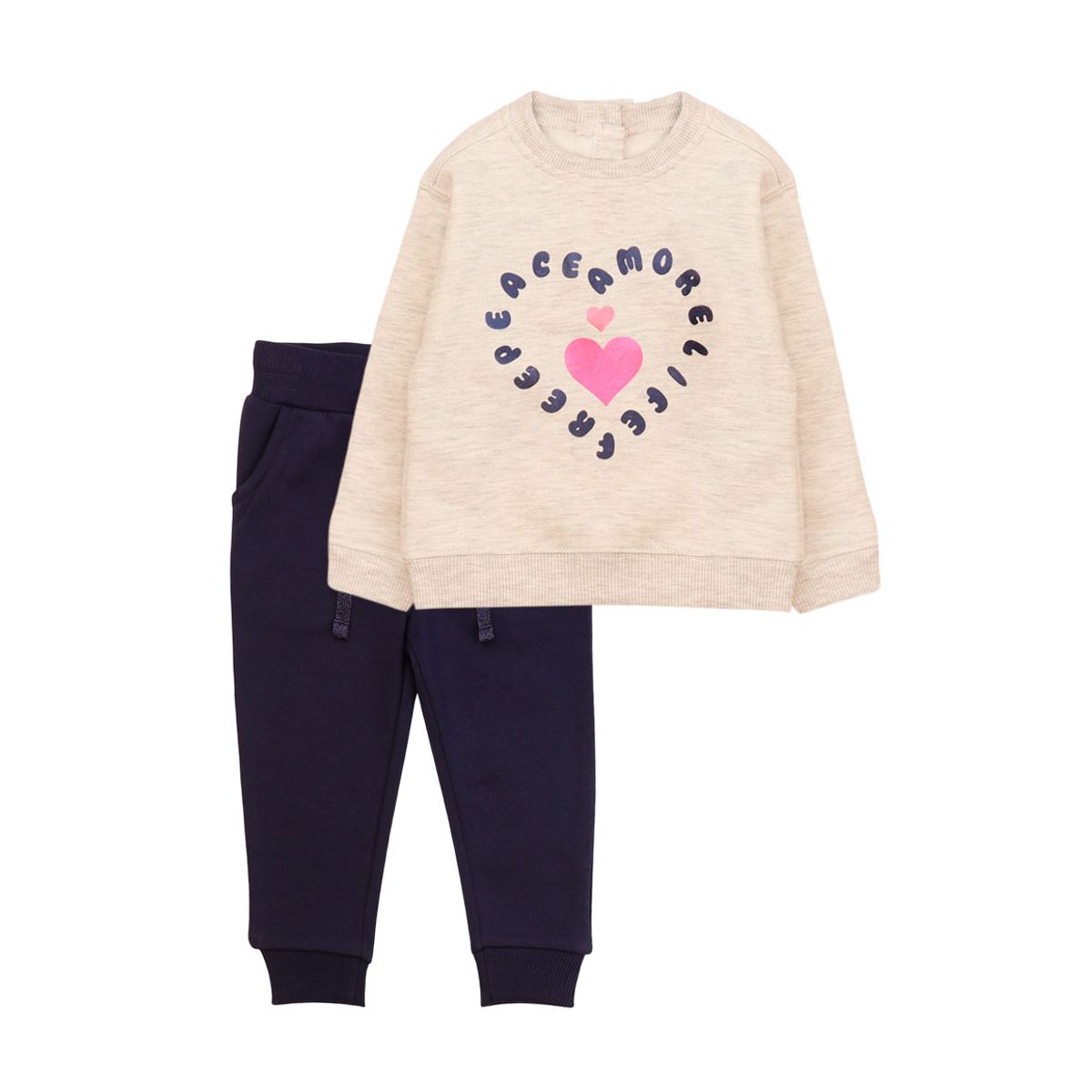 FICCUS - Buzo Niña Squad 2620208 Gris Melange Ficcus