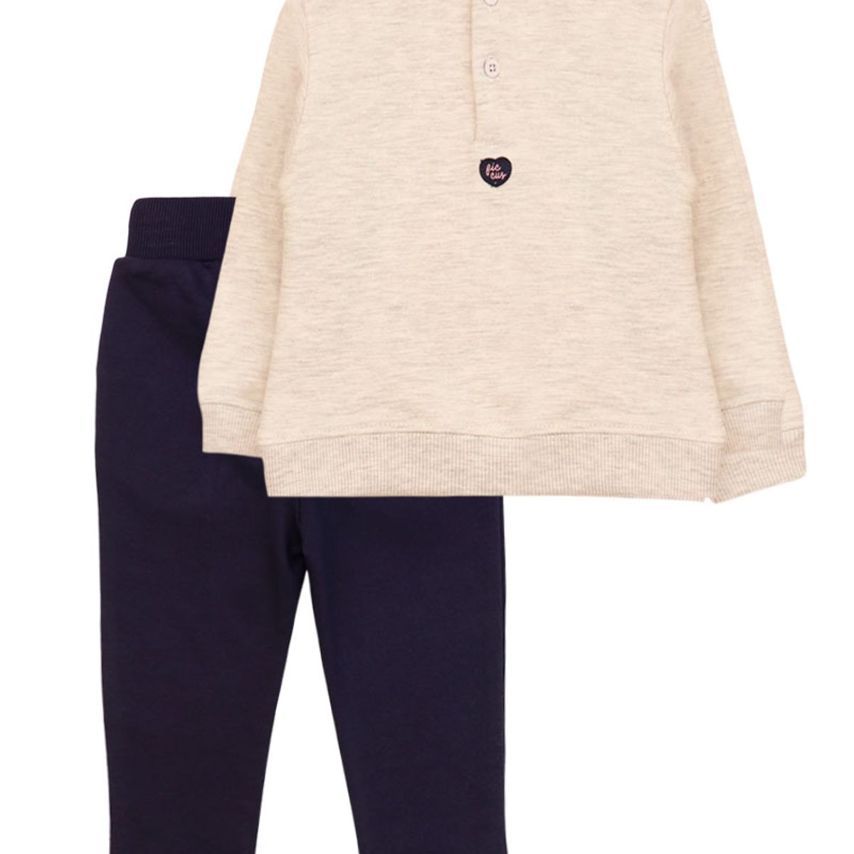 FICCUS - Buzo Niña Squad 2620208 Gris Melange Ficcus