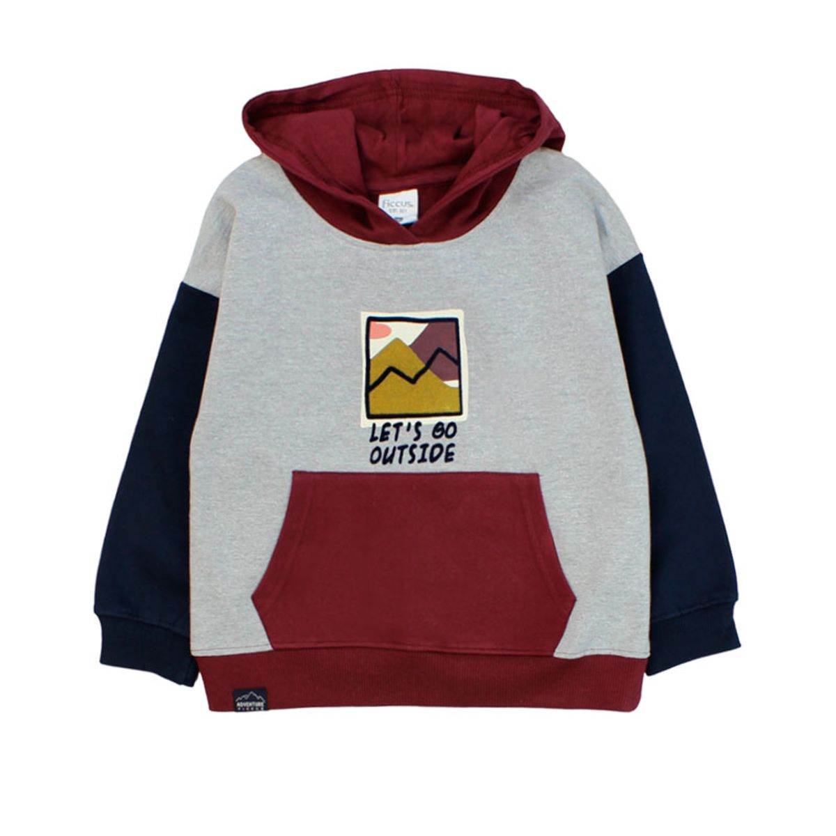 FICCUS - Polerón Niño Adventure 2620243 Gris Melange Ficcus