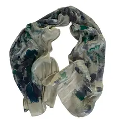 AMG ACCESORIOS - PAÑUELO DE VISCOSA CON SEDA HECHO A MANO DISEÑO EXCLUSIVO