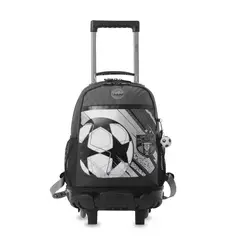 TOTTO - Mochila para Niño con ruedas Champion Mediano Gris
