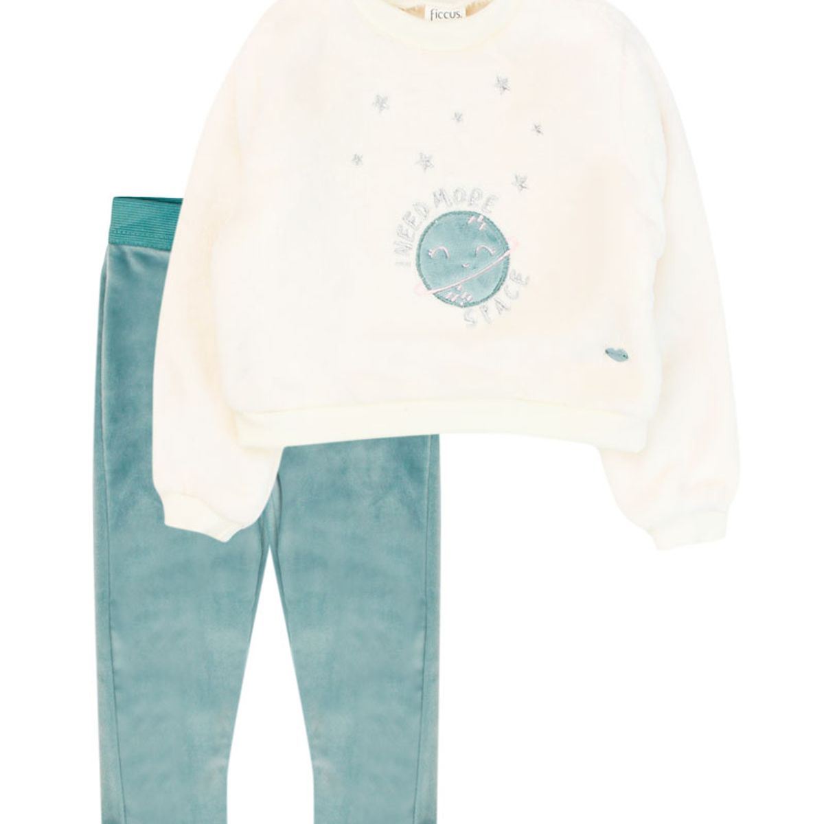 FICCUS - Conjunto Niña Attitude 2620212 Gris Melange Ficcus