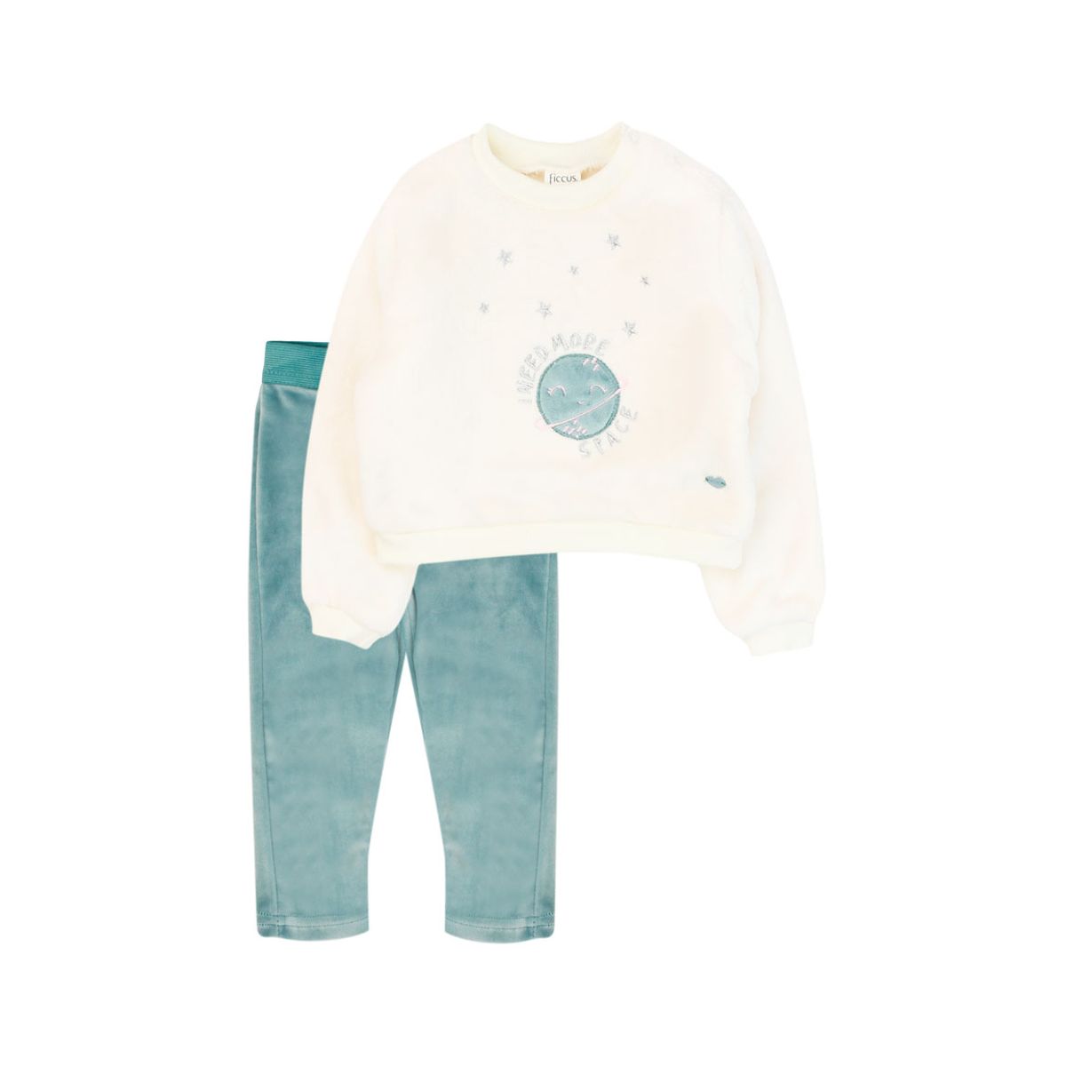 FICCUS - Conjunto Niña Attitude 2620212 Gris Melange Ficcus