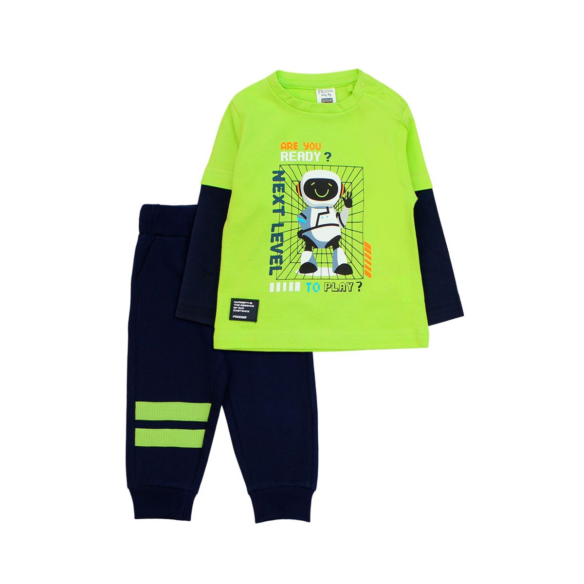 FICCUS - Conjunto Niño Attitude 2620160 Verde Limon Ficcus