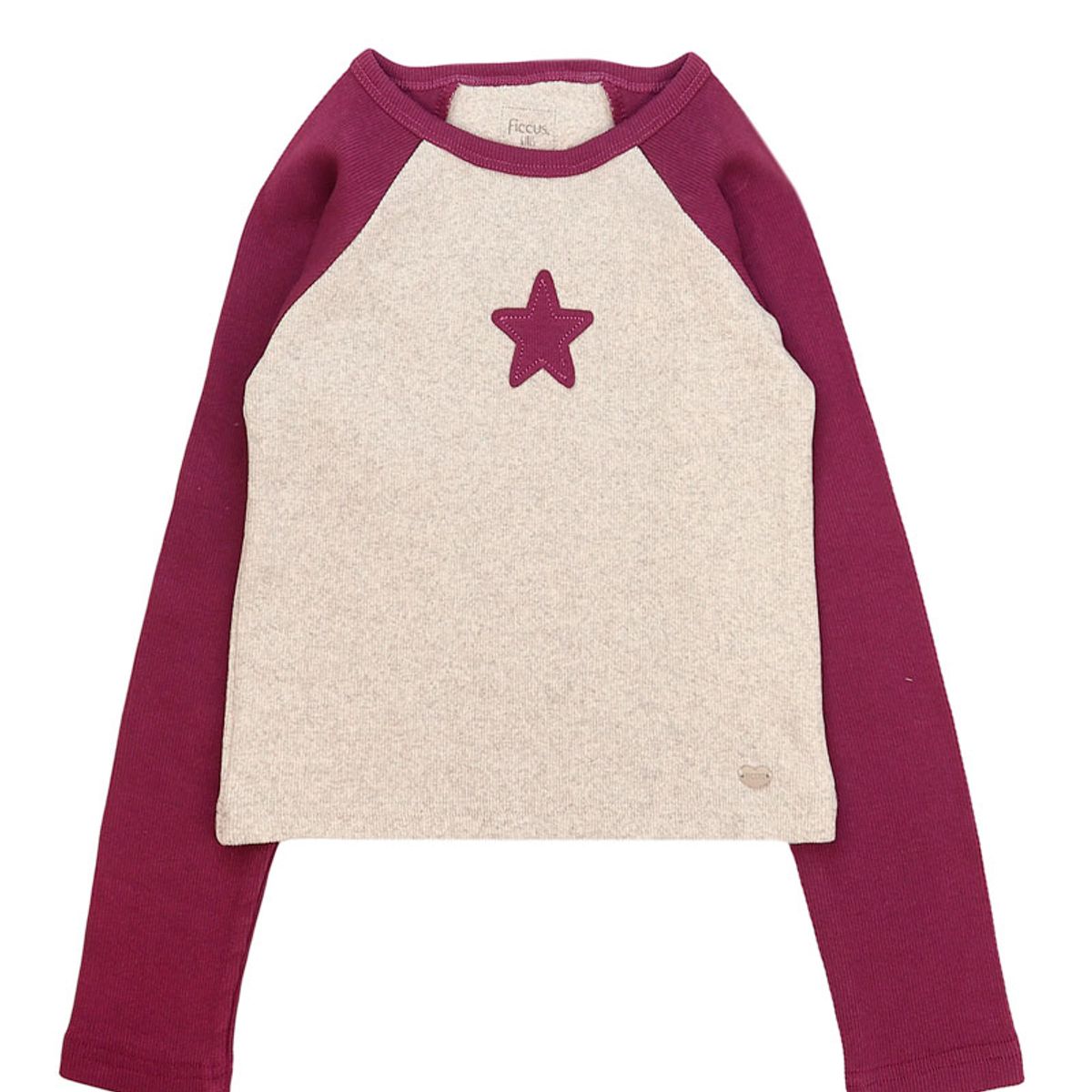 FICCUS - Polera Niña Attitude 2620284 Gris Melange Ficcus