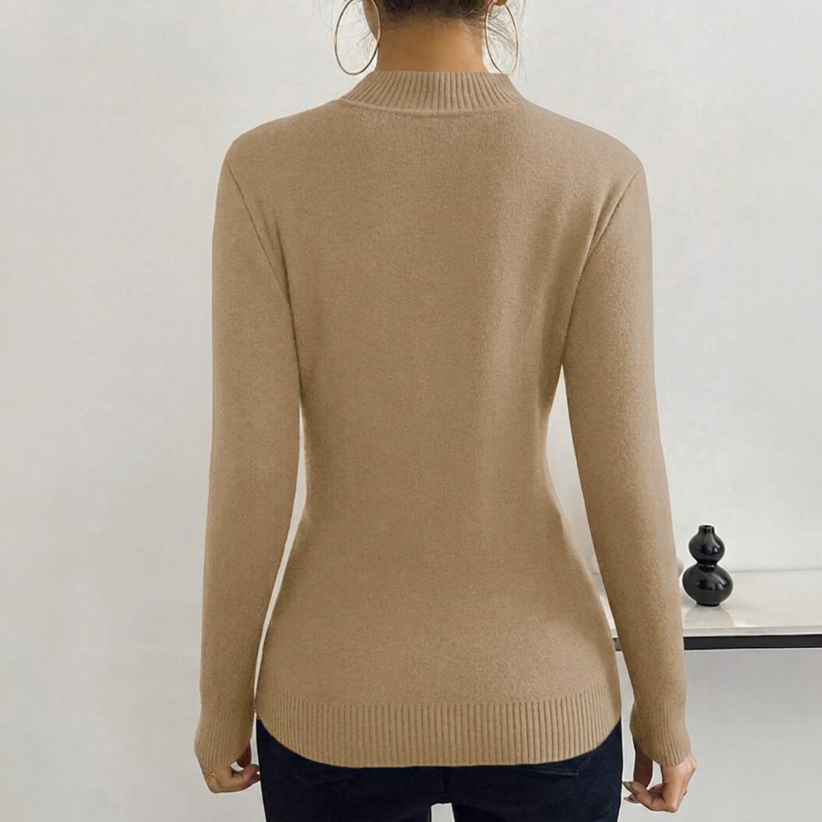 AGW - Sweater Mujer Chaleco Térmico Lanilla Forrado en Interior Chiporro