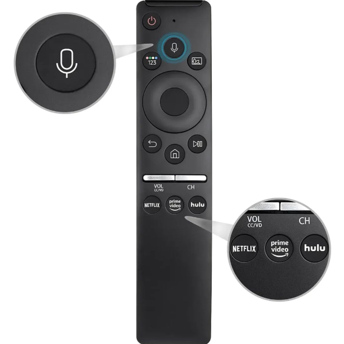 GENERICO - Control Remoto Para Samsung Tv Smart Uhd Qled 4k 8k Voz