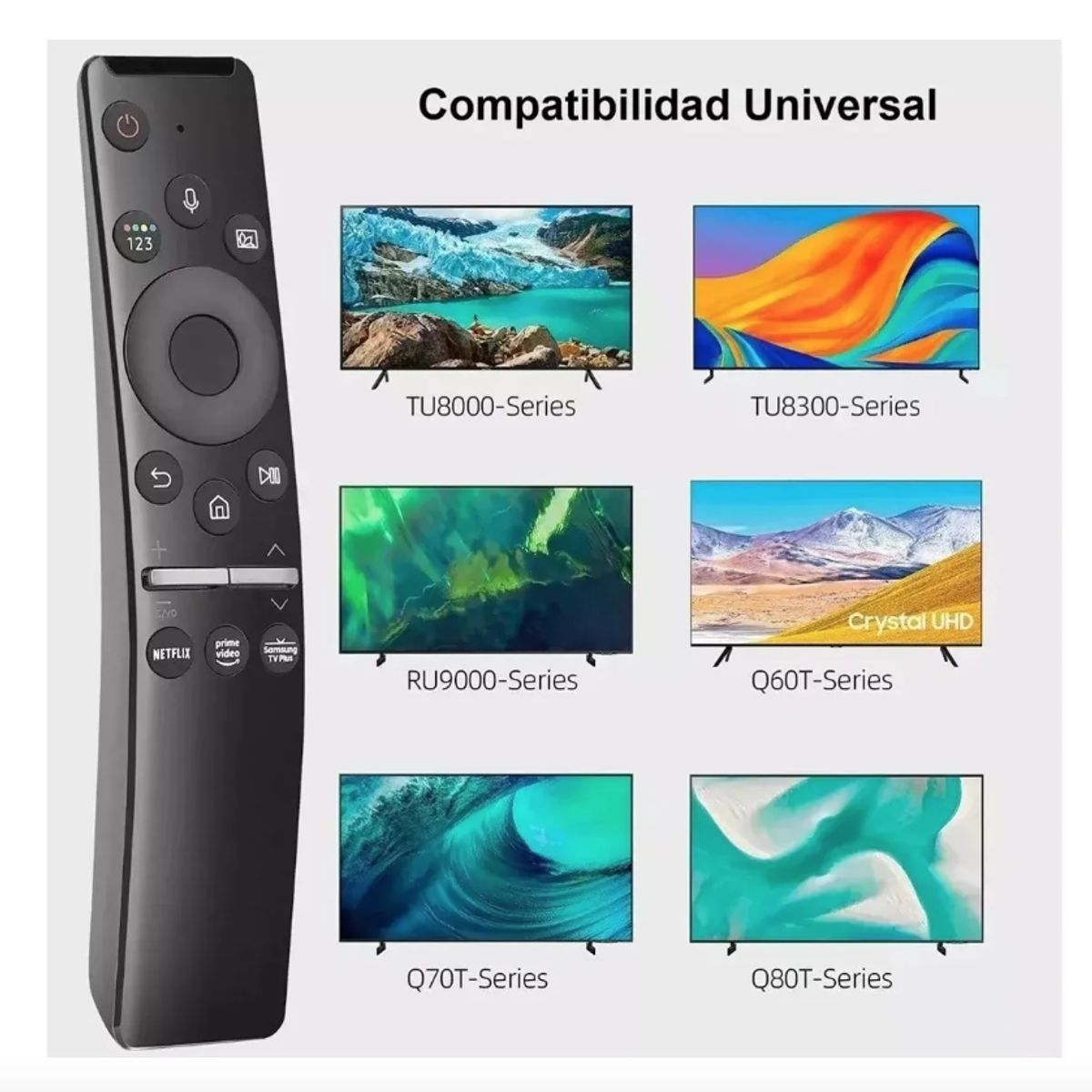 GENERICO - Control Remoto Para Samsung Tv Smart Uhd Qled 4k 8k Voz