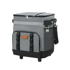 CRUSEC - Bolso Cooler Portátil Con Ruedas Térmico Para Picnic