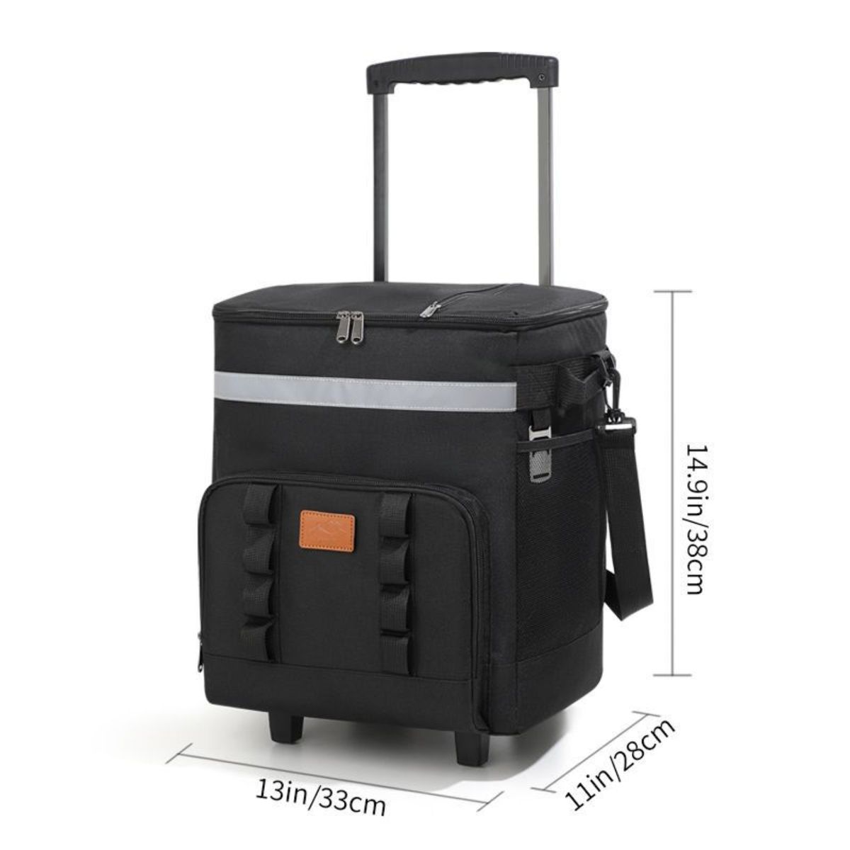 CRUSEC - Bolso Cooler Portátil Con Ruedas Térmico Para Picnic