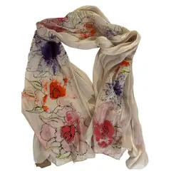 AMG ACCESORIOS - PAÑUELO DE VISCOSA CON SEDA HECHO A MANO DISEÑO EXCLUSIVO