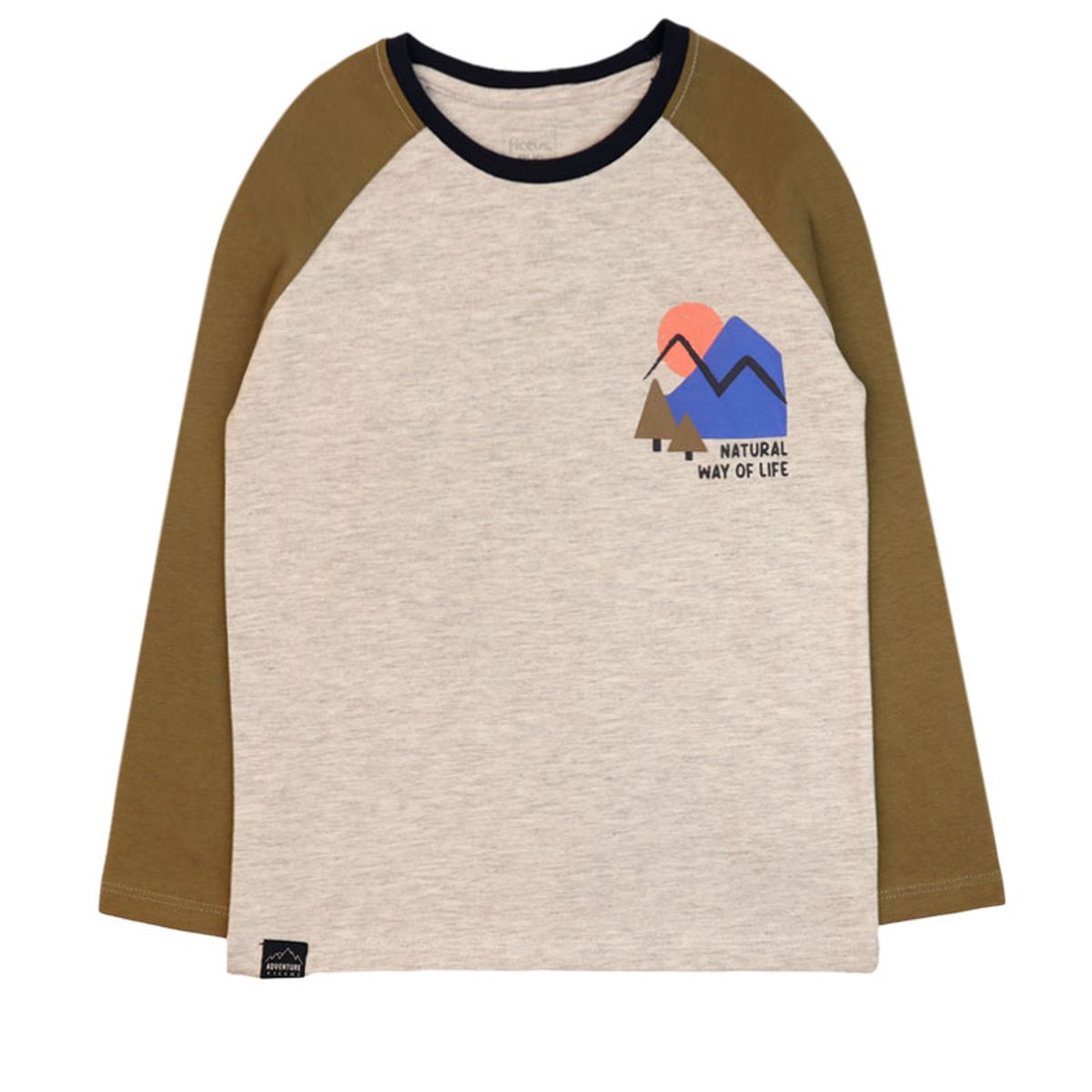 FICCUS - Polera Niño Adventure 2620232 Gris Melange Ficcus