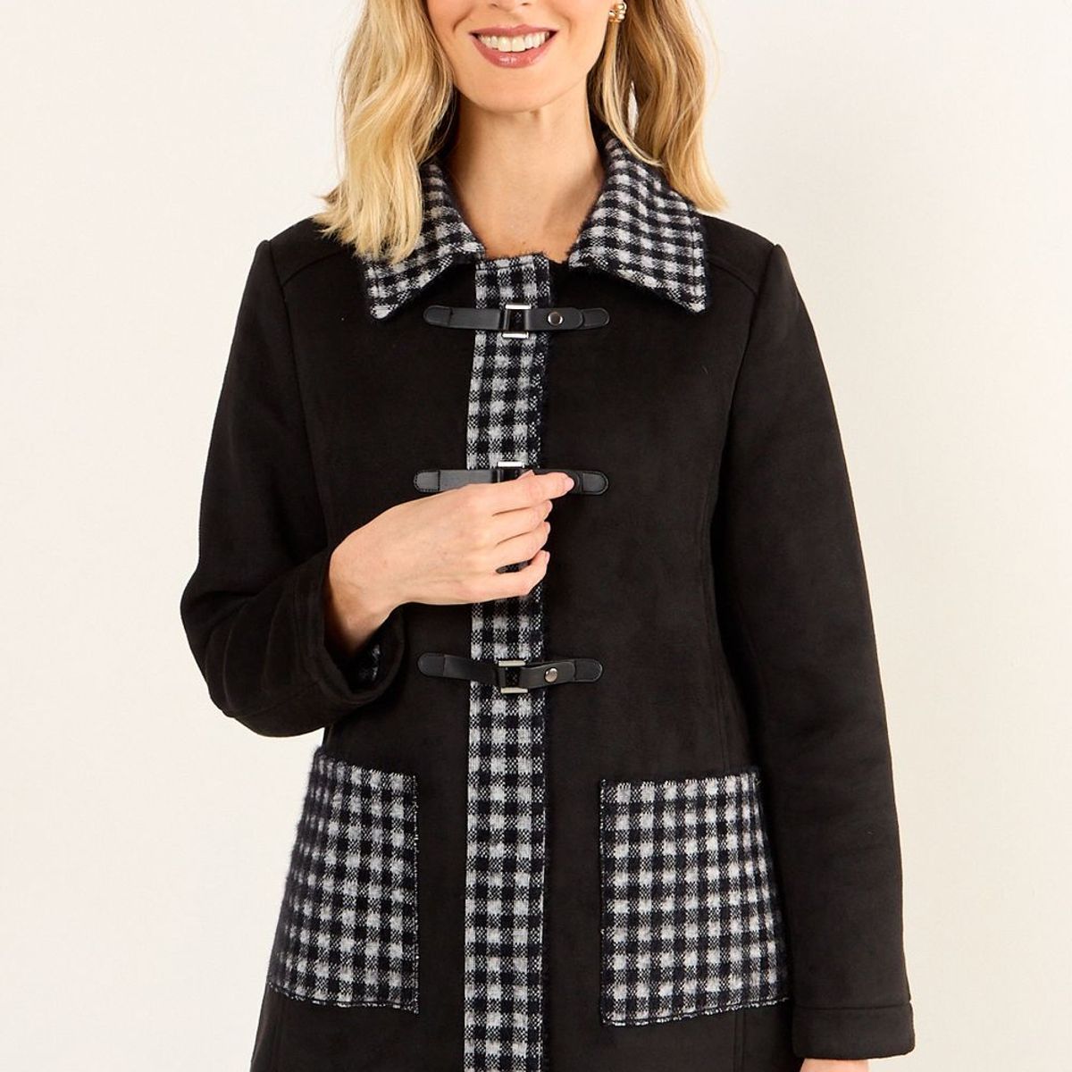 MA GRIFFE - Chaqueton Fantasia Mujer Negro Magriffe