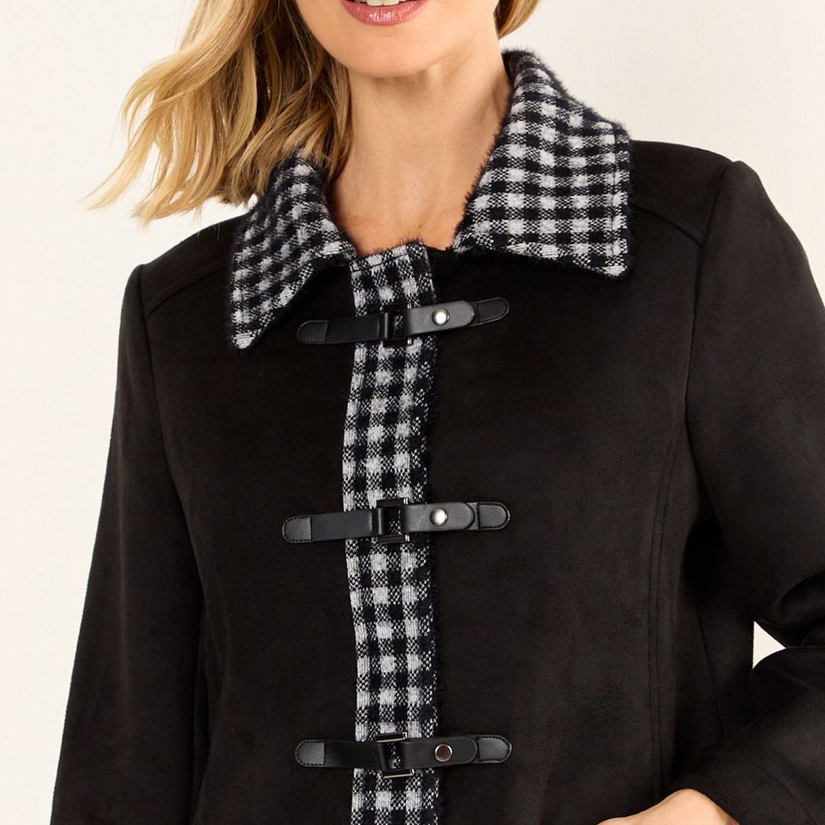 MA GRIFFE - Chaqueton Fantasia Mujer Negro Magriffe