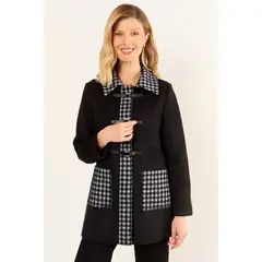 MA GRIFFE - Chaqueton Fantasia Mujer Negro Magriffe