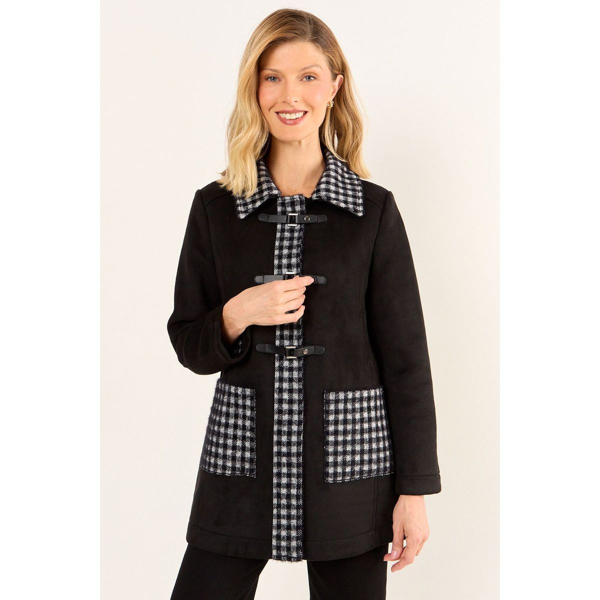 MA GRIFFE - Chaqueton Fantasia Mujer Negro Magriffe