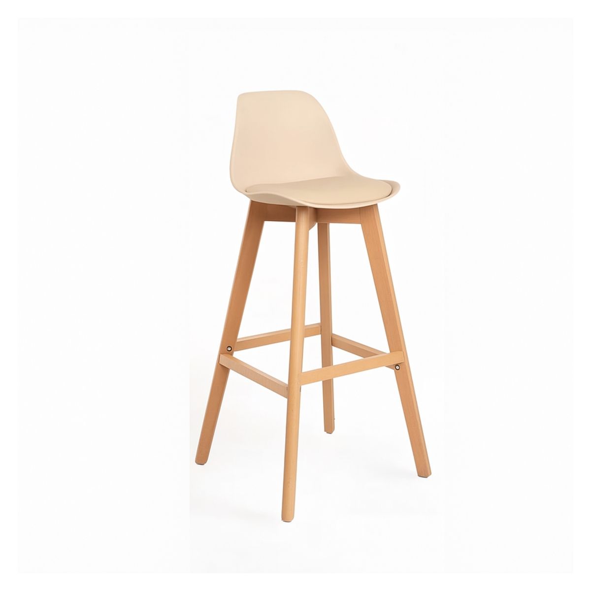 GENERICO - Pack 2 Taburetes Tulip 65cm Asiento Bajo