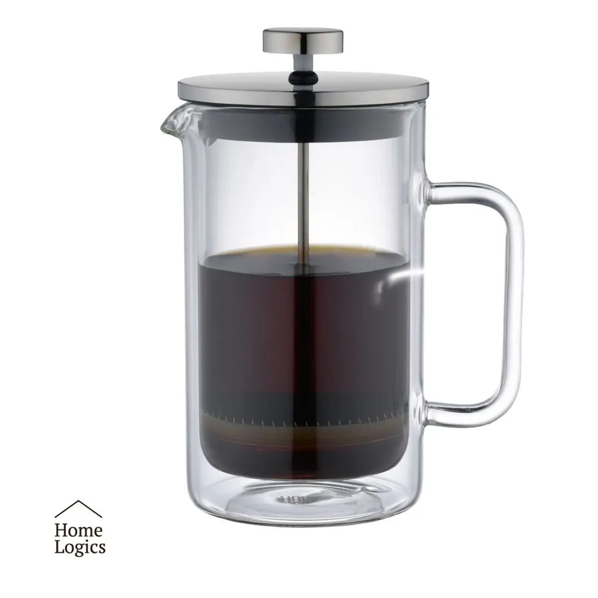 GENERICO - Prensa Francesa Cafetera Café Vidrio Doble Pared 600ml