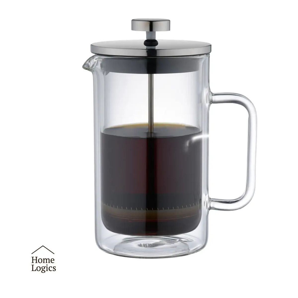 GENERICO - Prensa Francesa Cafetera Café Vidrio Doble Pared 600ml