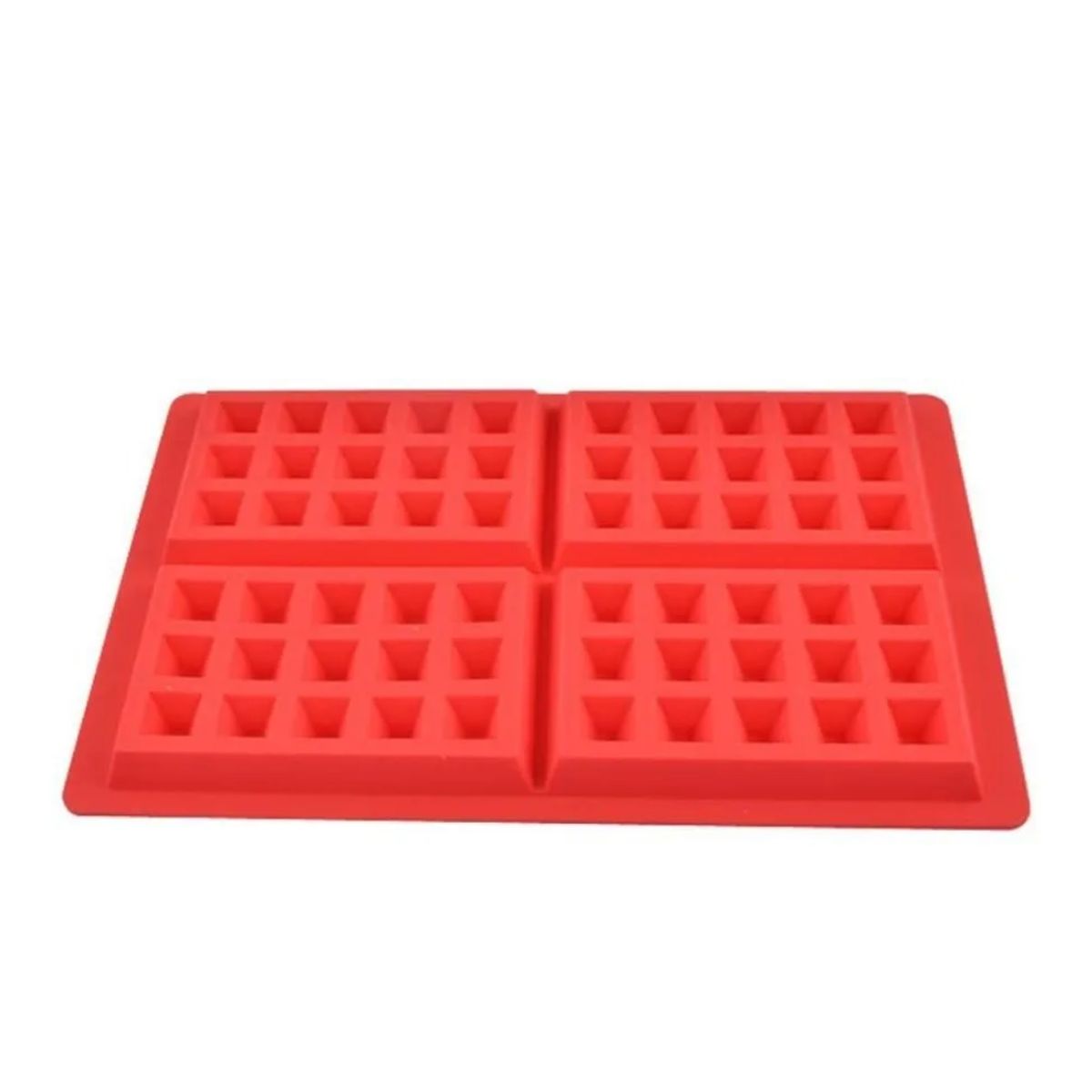 GENERICO - Molde De Silicon De 4 Cavidades Para Wafles