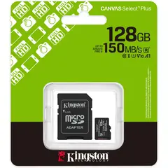 KINGSTON - Tarjeta MicroSD 128gb, Canvas Select Plus