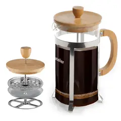GENERICO - Cafetera Francesa 800ml Prensa Francesa Vidrio Y Acero Inoxidable Portatil