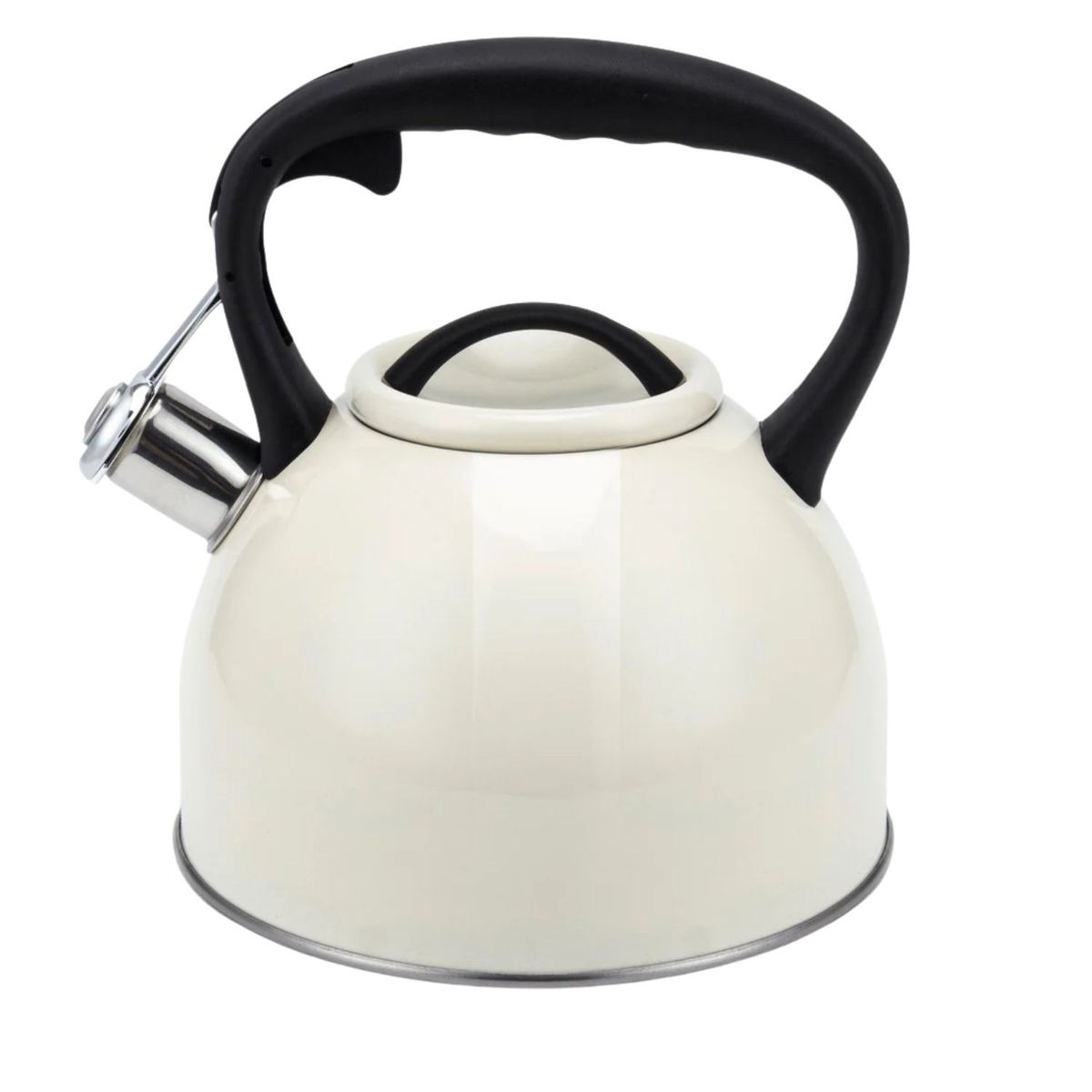 WENS - Tetera Acero Inoxidable Con Mango 3Lts Crema Selene