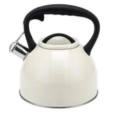 WENS - Tetera Acero Inoxidable Con Mango 3Lts Crema Selene