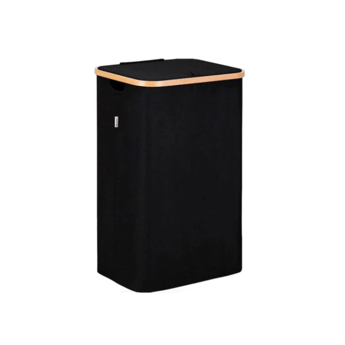 GENERICO - Cesta De Ropa Con Tapa 60cm Para Lavanderia Negro