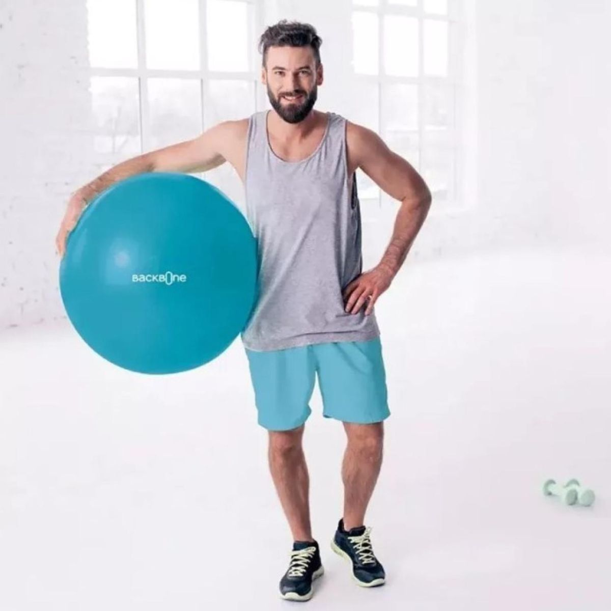 THERAMART - Balón, Pelota de Ejercicios Backbone 65 cm