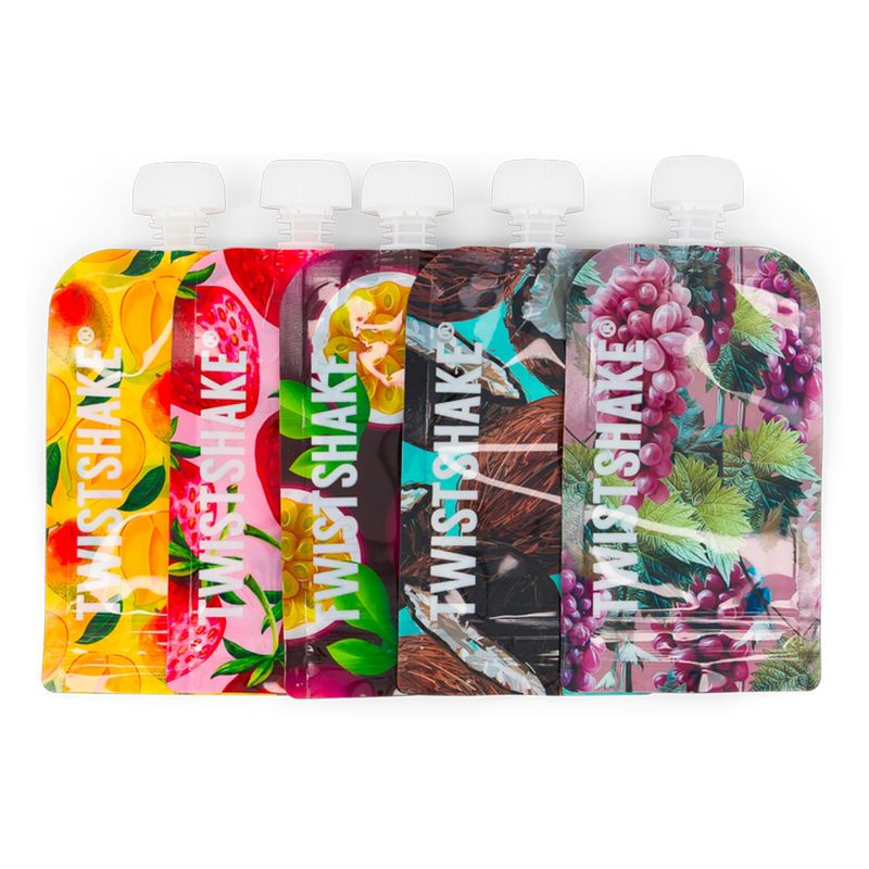 TWISTSHAKE - Squeeze Bags 220 Ml 5 Uns Tropical Twistshake