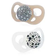 TWISTSHAKE - Chupetes 6+M 2 Uns Gris / Blanco
