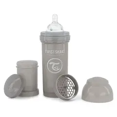 TWISTSHAKE - Mamadera Anti-Cólico 260 Ml Gris