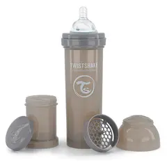 TWISTSHAKE - Mamadera Anti-Cólico 330 Ml Gris