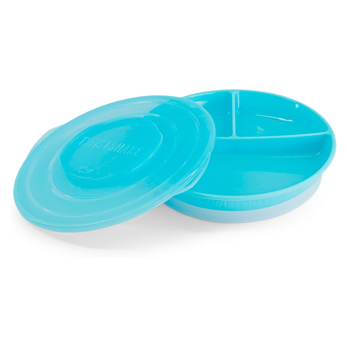 TWISTSHAKE - Plato Dividido 6+M Azul Twistshake