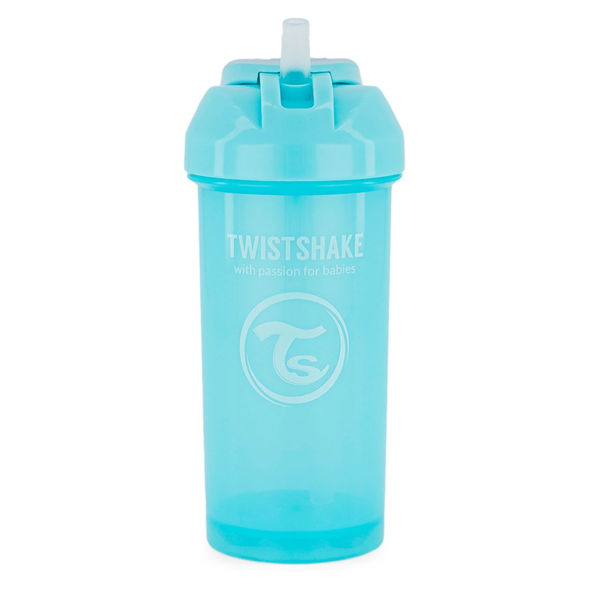 TWISTSHAKE - Vaso Straw Cup 360 Ml Azul Twistshake