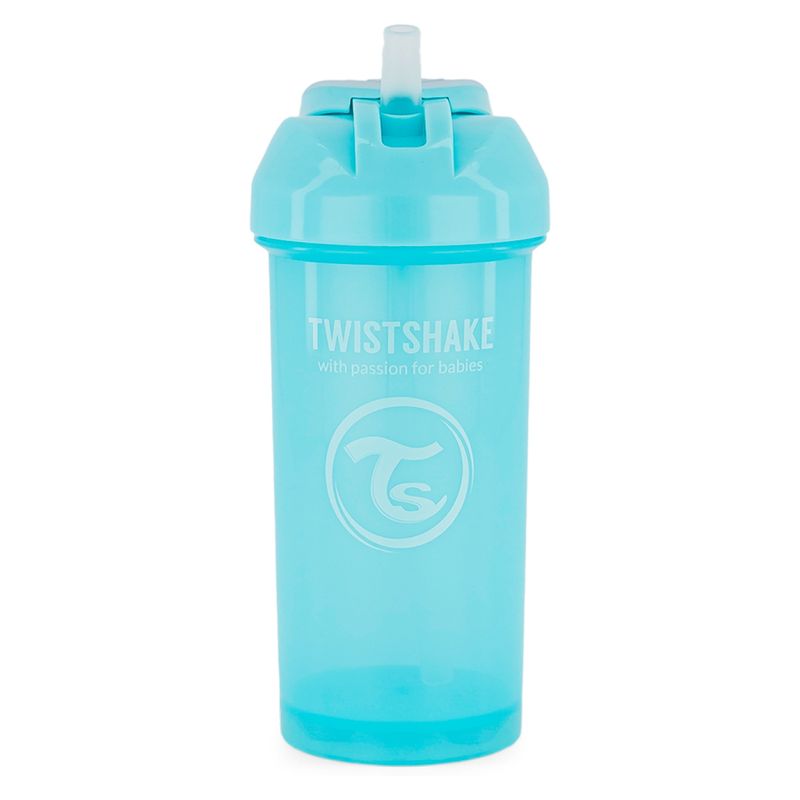 TWISTSHAKE - Vaso Straw Cup 360 Ml Azul Twistshake