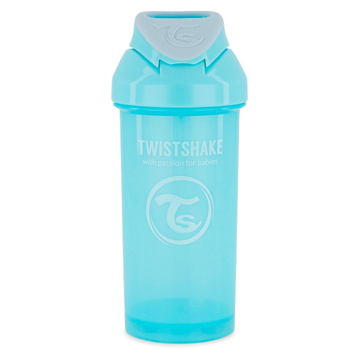 TWISTSHAKE - Vaso Straw Cup 360 Ml Azul Twistshake