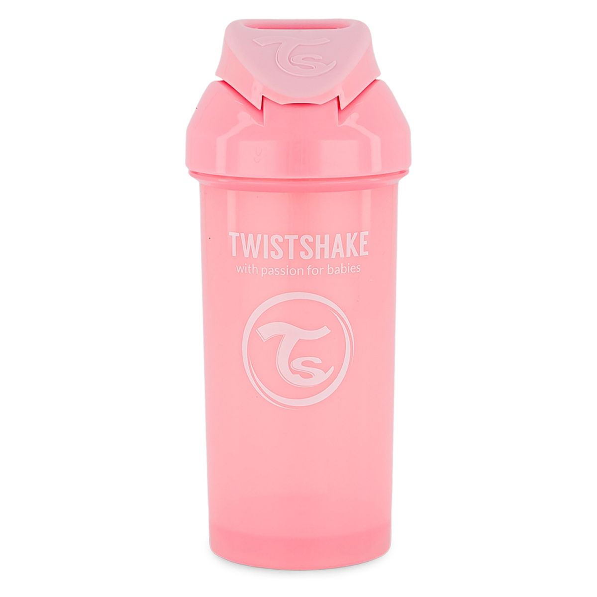 TWISTSHAKE - Vaso Straw Cup 360 Ml Rosado Twistshake