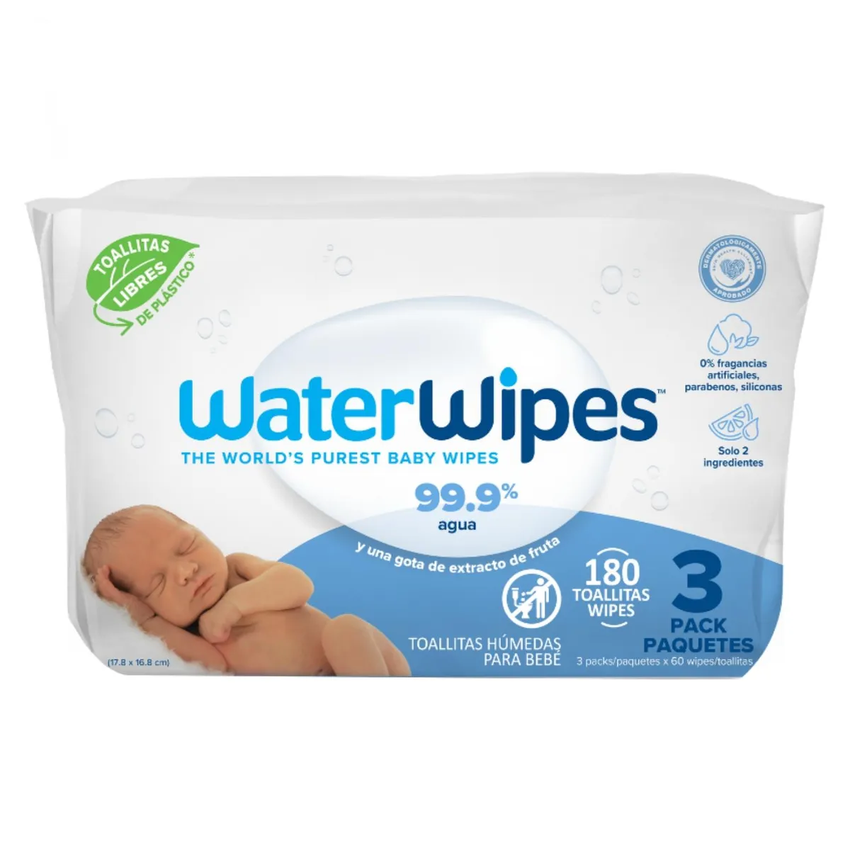 WATER WIPES - Toallitas Humedas 180 Un Water Wipes