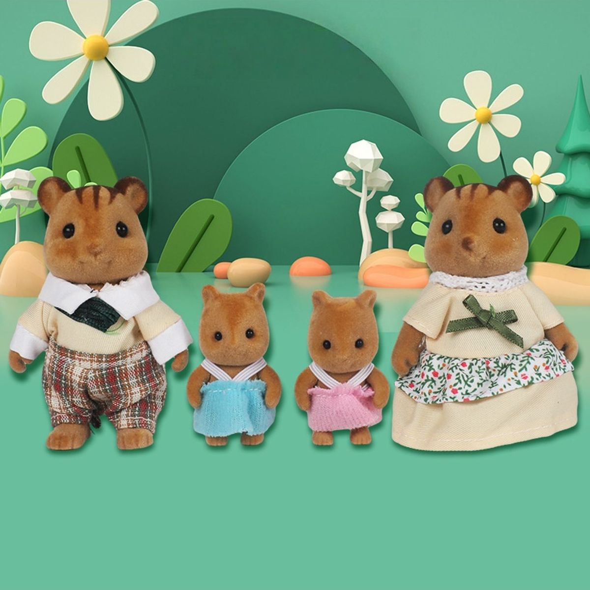 TIOZONEY - 4pcs Familia Ternurines - Distintos Animales Disponibles