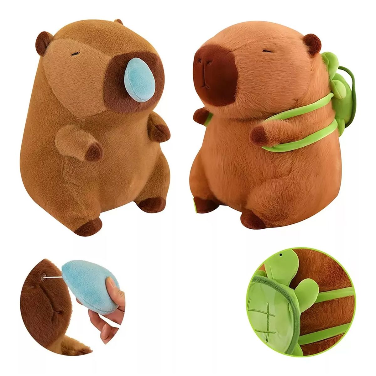 TIOZONEY - 2pc Peluche Capibara Animal Capybara Niños Bebe Regalo-