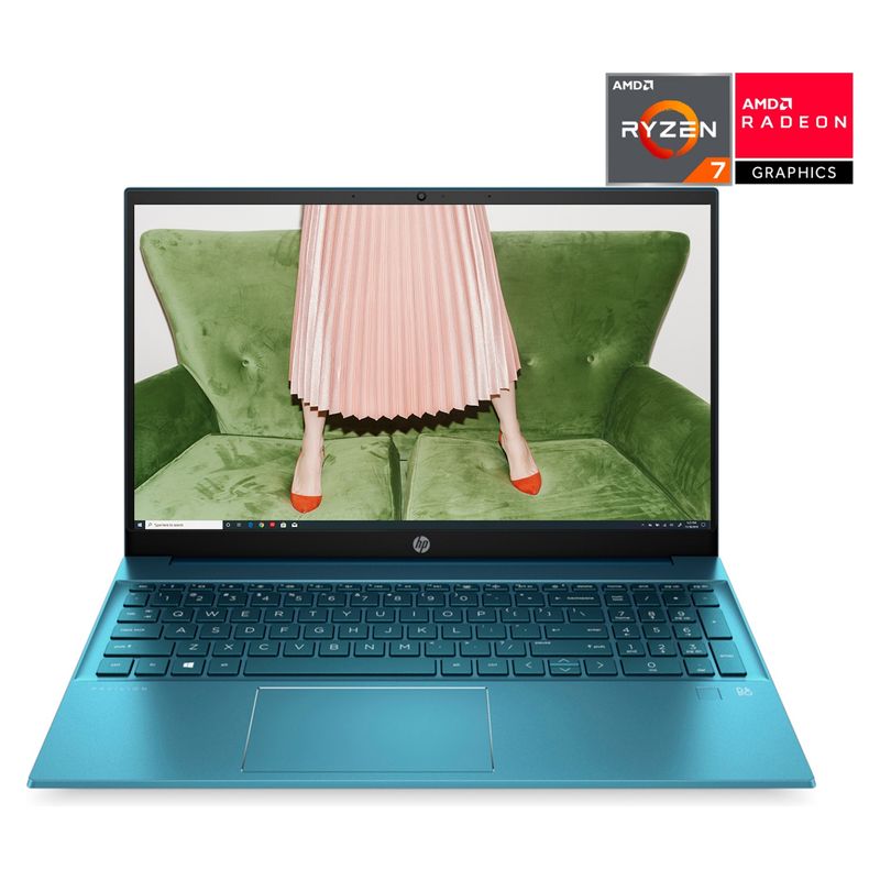 HP - Notebook HP Pavilion 15-eh0010la AMD Ryzen R7 8GB RAM 512GB SSD Gráficos integrados AMD Radeon 15.6"