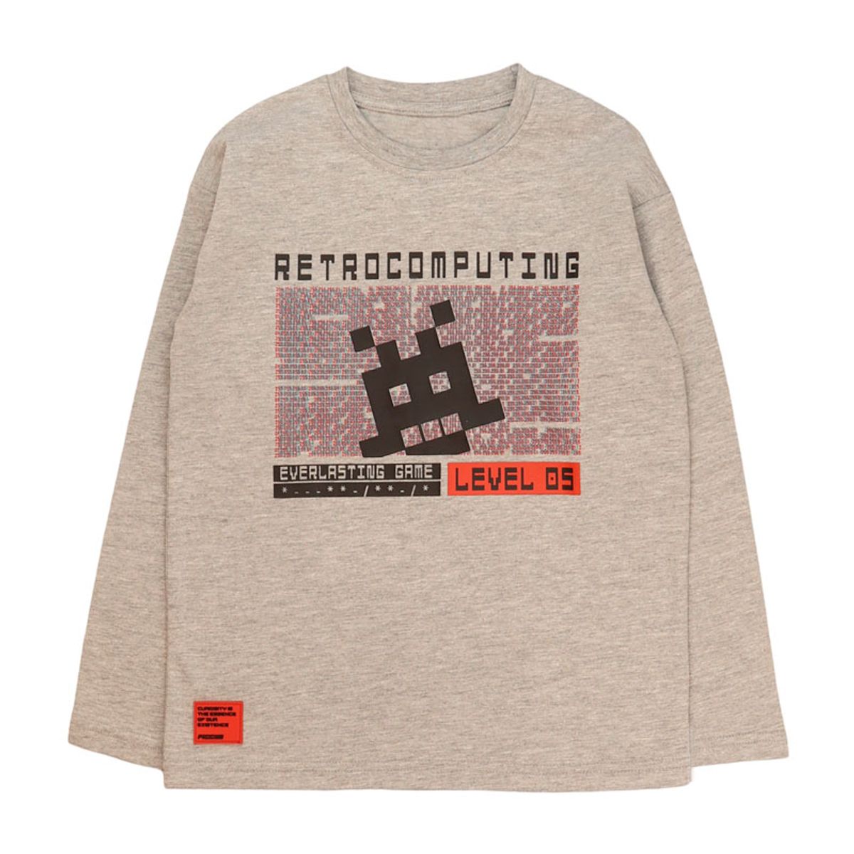 FICCUS - Polera Niño Attitude 2620235 Gris Melange Ficcus