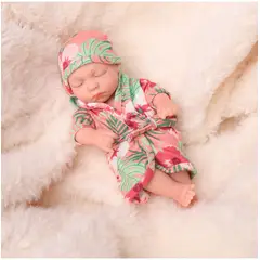 TIOZONEY - Muñeca bebe reborn vinilo de silicona juguetes para 19cm